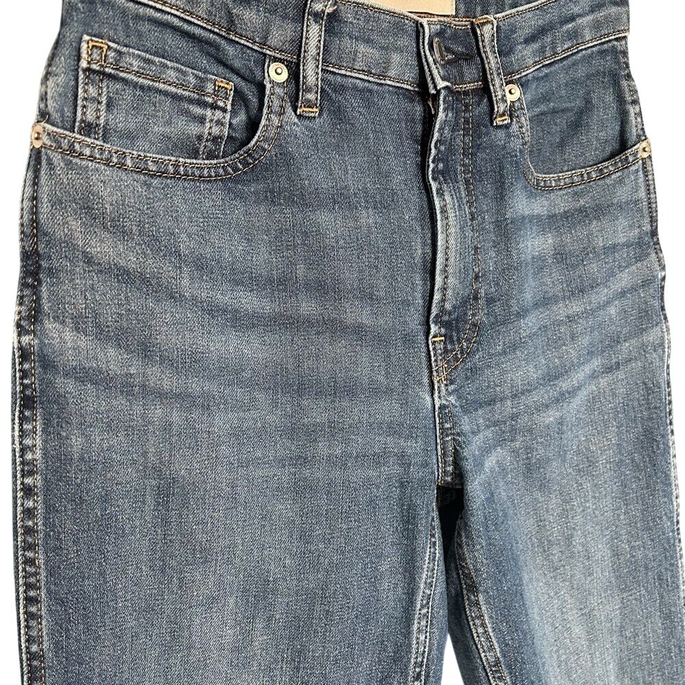 Everlane Cheeky Bootcut Ankle High Rise Crop Raw Hem Jeans Size 25 - Picture 8 of 9